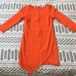 Orange mini dress